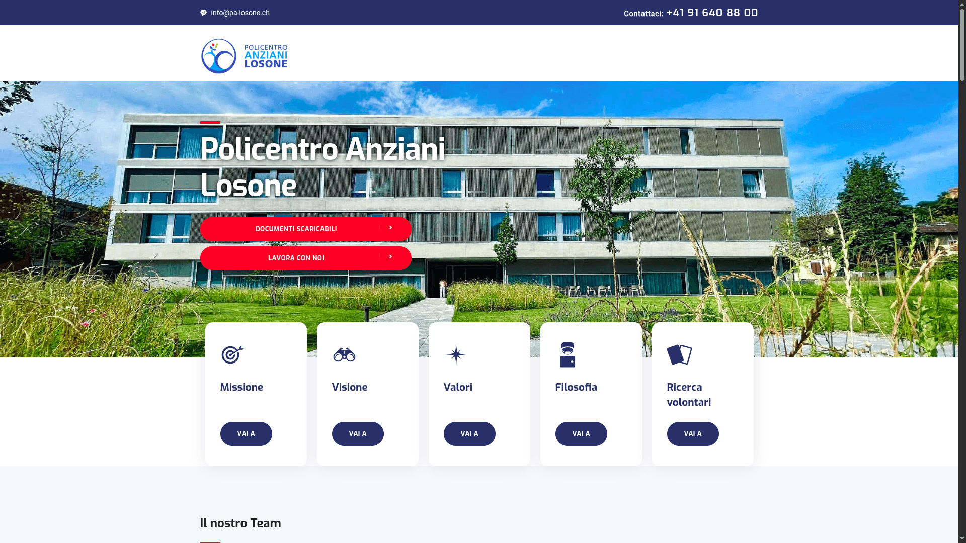Casa Anziani Losone – Senior Home Website - web design Locarno