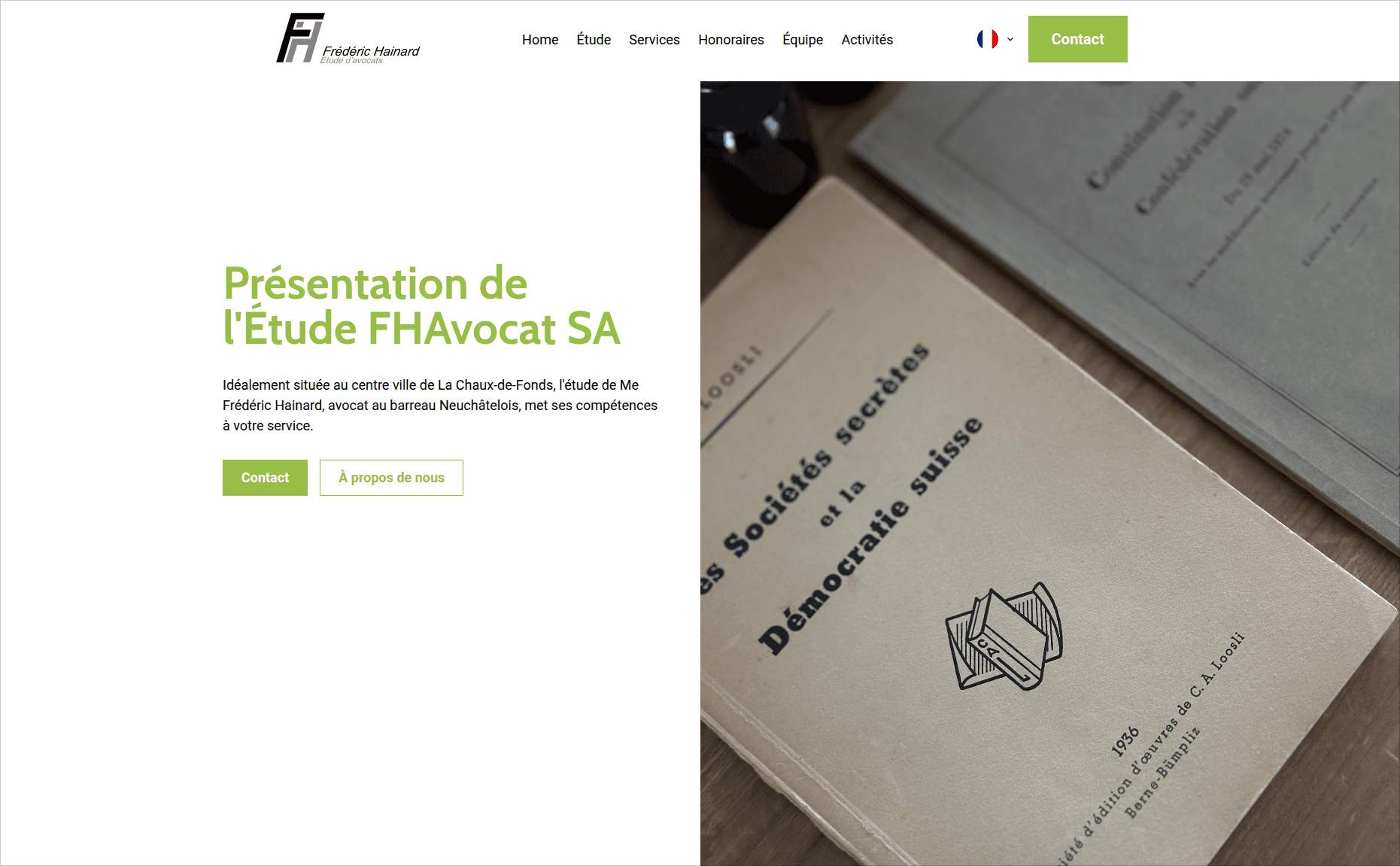 FH Avocat – Law Firm Showcase - web design Locarno