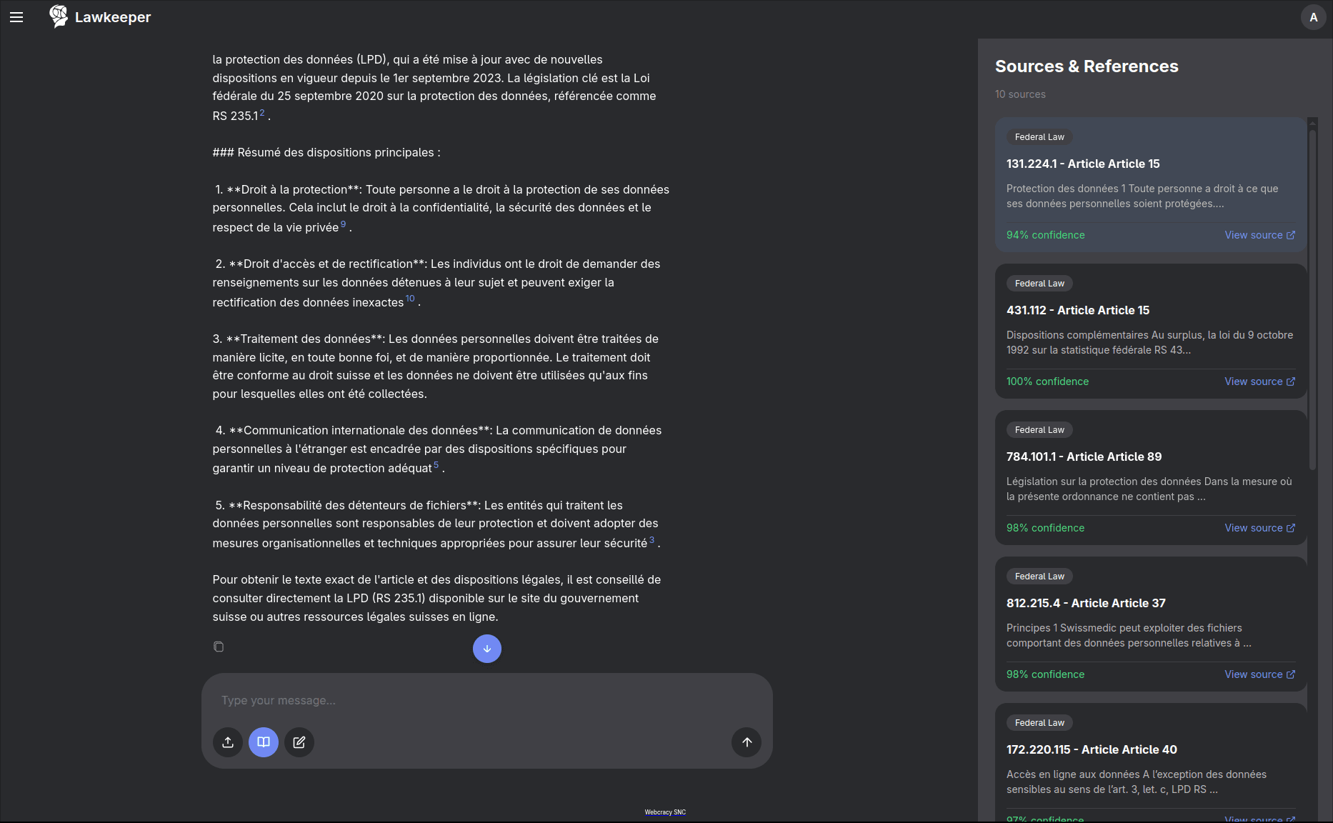 Swiss Law LLM Assistant