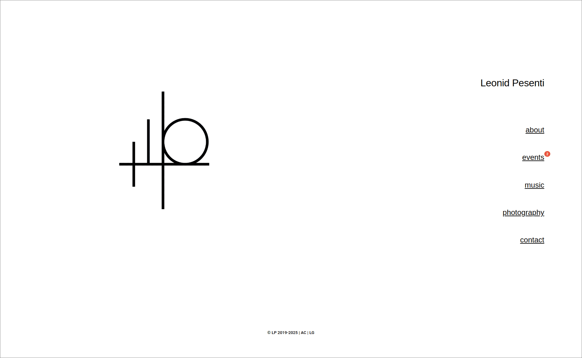 Leonid Pesenti – Musician & Photographer - web design Locarno